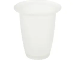 Ersatz WC-Bürstenglas Haceka Kosmos für Bürstengarnitur chrom matt