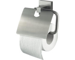 Toilettenpapierhalter Haceka Mezzo Tec mit Deckel edelstahl matt