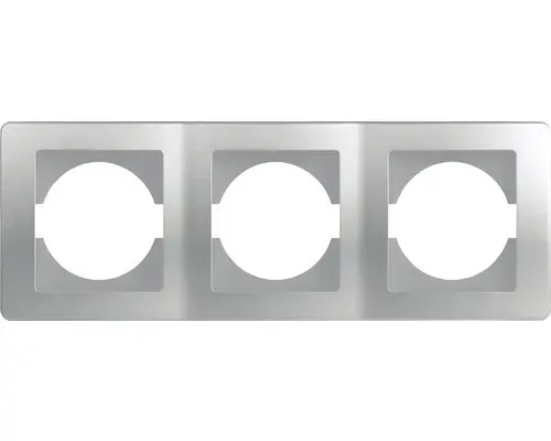 Rahmen 3-Fach TEM O312 silber waagrecht