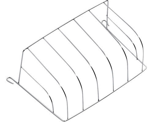 Heuraufe 26 x 13 x 20 cm, chrom, Salatraufe