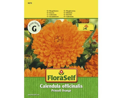 Ringelblume 'Prinzeß Orange' FloraSelf samenfestes Saatgut Blumensamen