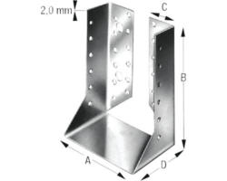 Balkenschuh Typ A 100x140x34 mm feuerverzinkt