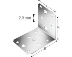 Winkelverbinder TYP 90 88x88x65 mm feuerverzinkt