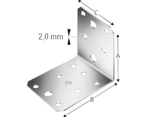 Winkelverbinder TYP 70 70x70x55 mm feuerverzinkt