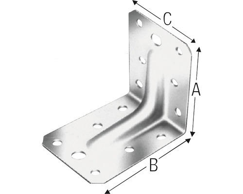 Winkelverbinder 105 x 105 x 90 mm stahl 1 Stk.