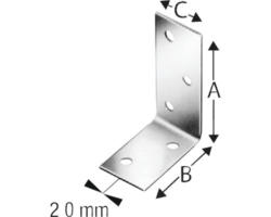 Winkelverbinder LBL 40x40x2 mm feuerverzinkt