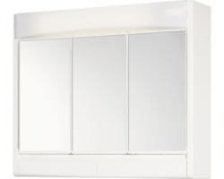 LED-Spiegelschrank Jokey Saphir 3-türig 60x51x18 cm weiß