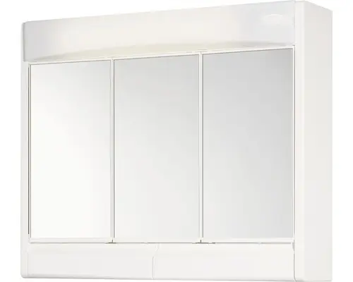 LED-Spiegelschrank Jokey Saphir 3-türig 60x51x18 cm weiß