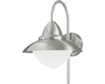 Hornbach Außenwandleuchte Sidney edelstahl/weiß 1-flammig E27 IP44