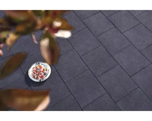 Beton Terrassenplatte iStone Brilliant marmor-schwarz 40x40x4cm