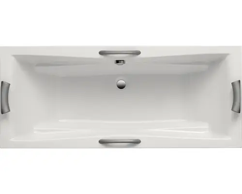 Rechteckbadewanne Ottofond Lusaka Duo 861201 180x80 cm weiß