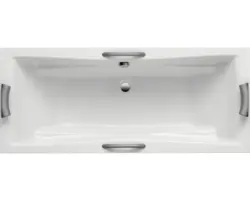 Rechteckbadewanne Ottofond Lusaka Duo 862501 190x80 cm weiß