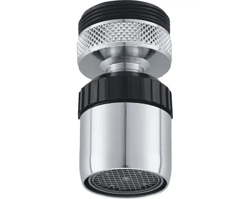 Mischdüse mit Kugelgelenk Metall M24x1 verchromt