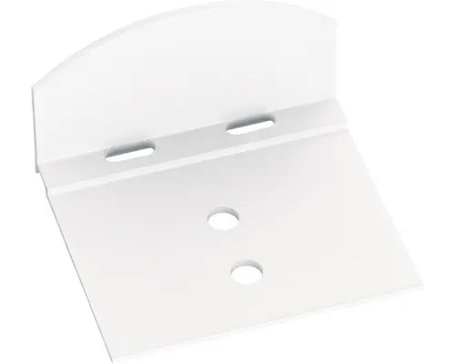 Gutta Abschlusswinkel 10 mm Aluminium weiss 62 x 56 x 35 mm Pack = 2 St