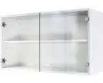 Hornbach Glashängeschrank Flex Well Speed/Salina weiß 100x55x32 cm mit Drehtür