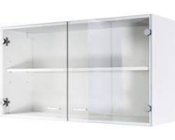 Glashängeschrank Flex Well Speed/Salina weiß 100x55x32 cm mit Drehtür