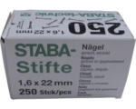 Hornbach Stifte 1,6x22 mm Pack = 250 Stück