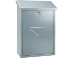 Wandbriefkasten Rottner Parma 270 x 390 x 115 mm silber