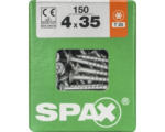 Hornbach Spax Universalschraube Senkkopf Stahl gehärtet T 20, Holz-Teilgewinde 4x35 mm, 150 Stück