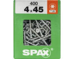 Hornbach Spax Universalschraube Senkkopf Stahl gehärtet T 20, Holz-Teilgewinde 4x45 mm, 400 Stück