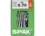 Hornbach Spax Universalschraube Senkkopf Stahl gehärtet T 20, Holz-Teilgewinde 5x70 mm, 50 Stück