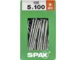 Hornbach Spax Universalschraube Senkkopf Stahl gehärtet T 20, Holz-Teilgewinde 5x100 mm, 100 Stück