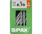 Hornbach Spax Universalschraube Senkkopf Stahl gehärtet T 30, Holz-Teilgewinde 6x70 mm, 30 Stück