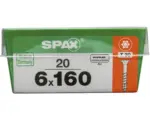 Hornbach Spax Universalschraube Senkkopf T 30, Teil-Holzgewinde, 6x160 mm, 20 Stück