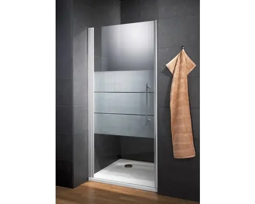 Drehtür für Nische Schulte Galaxy 800x1900 mm Dekorglas Depoli Light alunatur