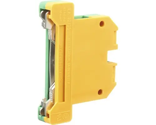 Schutzleiterklemme gelbgrün 10 mm²