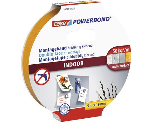 Montageband Tesa Powerbond Indoor 19 mm x 5 m