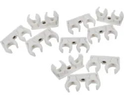 Rohrclip doppelt 15mm 10 Stück