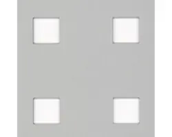 Lochblech Aluminium silber 250x500x0,8 mm Lochung Eckig