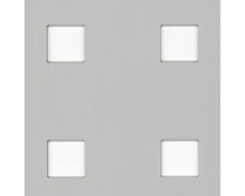 Lochblech Aluminium silber 250x500x0,8 mm Lochung Eckig