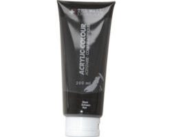 Acrylfarbe schwarz 200 ml