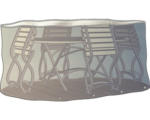 Hornbach Schutzhülle für Gartenmöbel-Set oval 230 H 70 cm transparent