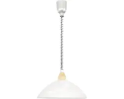 Pendelleuchte Lord 1-flammig nickel-matt, H 110 cm, Ø 36 cm