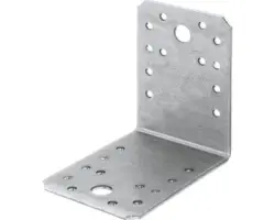 Winkelverbinder 90 x 90 x 65 mm, sendzimirverzinkt, 1 Stück