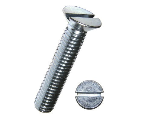 Gewindeschraube Senkkopf Schlitz Vollgewinde 2,5 x 16 mm galvanisch verzinkt 2000 Stück