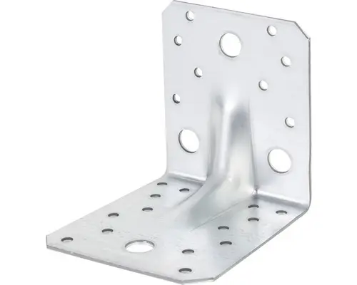 Schwerlast-Winkelverbinder m. Sicke 100 x 100 x 90 mm, sendzimirverzinkt, 1 Stück