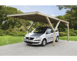 Einzelcarport weka Y 612 306x606 cm kesseldruckimprägniert