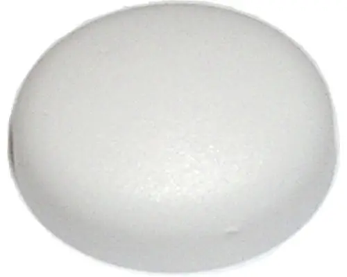 Abdeckkappe f.Nummernschild weiß, 100 Stück