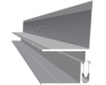 Hornbach Wandabschluss Aluminium 2500x40x40 mm