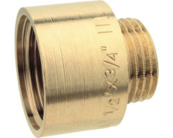 Hahnverlängerung messing 3/4"x20 mm