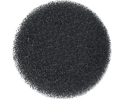 Filterschwamm grob rund schwarz