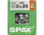 Hornbach Spax Universalschraube Senkkopf Stahl gehärtet T 15, Holz-Vollgewinde 3,5x25 mm, 250 Stück