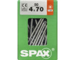 Hornbach Spax Universalschraube Senkkopf Stahl gehärtet T 20, Holz-Teilgewinde 4x70 mm, 50 Stück