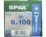Hornbach Spax Universalschraube, Edelstahl A2, Senkkopf T 30, Holz-Teilgewinde, 6x100 mm, 50 Stück