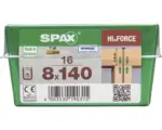 Hornbach Spax Holzbauschraube Hi.Force, Tellerkopf T 40, Holz-Teilgewinde, 8x140 mm, 16 Stück