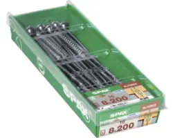 Spax Holzbauschraube Hi.Force, Tellerkopf T 40, Holz-Teilgewinde, 8x200 mm, 16 Stück